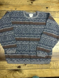 Vintage St John Bays Men’s Dad Western Crewneck Size XL Made In USA - Picture 1 of 6