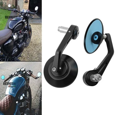 Espejo retro redondo retro café para HONDA REBEL CMX 250 300 500 1100 VT 750 1300 Foto 1 de 4