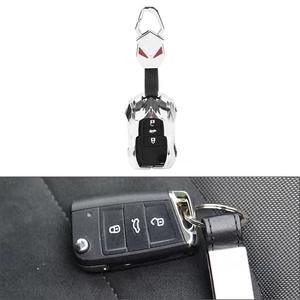 3-Tasten-Schlüsselanhänger-Hülle für VW Polo Golf Jetta, Skoda Fabia, SEAT Leon - Picture 1 of 13