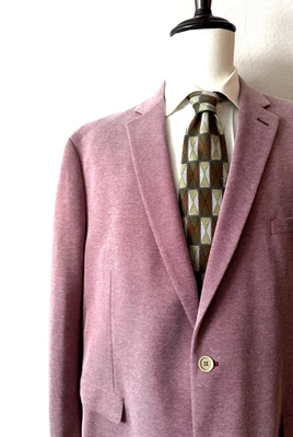 Chaqueta Abrigo Deportivo The Savile Row Co. Hopsack Travelers 50R Salmón Nueva con Etiquetas Capa de Algodón Foto 1 de 4