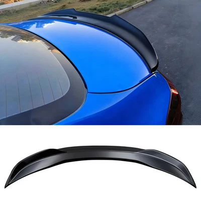 For 2019-2024 Kia Forte Spoiler Trunk Wing Trunk Lip Rear Spoiler Glossy Black - Image 1 of 4