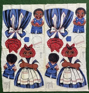 Vintage 1963 Americana Puppe Nähpanel The Springs Cotton Mills 2 Platten - Bild 1 von 15
