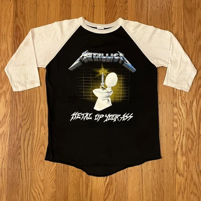 Vintage Metallica 1986 Metal Up Your Ass Single Stitch Tour Tee Shirt Sz L - Image 1 of 4