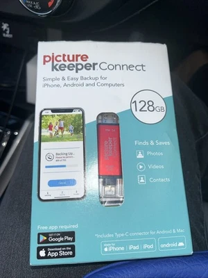 Picture Keeper Connect 128GB - Portable Flash USB Backup Storage Device - Image 1 of 2