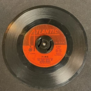 Crazy World Of Arthur Brown 45RPM Fire/Rest Cure” 1968 60s Psychedelic Rock 7” - Imagen 1 de 2