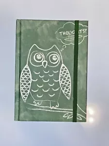 "Pensamientos"" de tapa dura verde diario de búho de Lady Jayne Ltd. -- nuevo sin etiquetas - Imagen 1 de 4