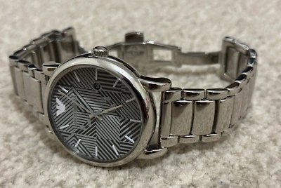 emporio armani ar11134 luigi grey/black dial s/steel men's classic watch 43mm - Image 1 of 4