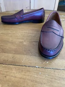 Allen Edmonds Cavanaugh Schuhe Herren 11 E Ochsenblut Leder Elegant Penny Halbschuhe - Bild 1 von 12