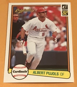 2002 DONRUSS ORIGINALS ALBERT PUJOLS #32 1982 VERSION CARDINALS MINT OR BETTER