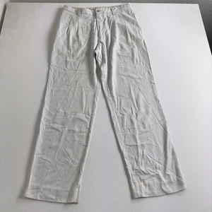 TOMMY BAHAMA Mens Island Bamboo Pants 80% SILK 20% Rayon Pleated Front Sz 33x32 - Picture 1 of 12