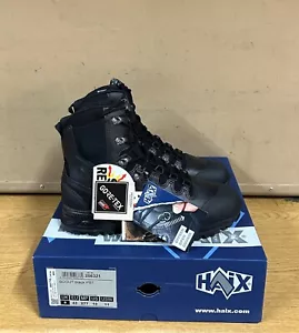 GENUINE HAIX SCOUT BLACK GORETEX COMBAT BOOTS NEW SIZE 9.5 UK - 10.5 US - 44 EU - Picture 1 of 9