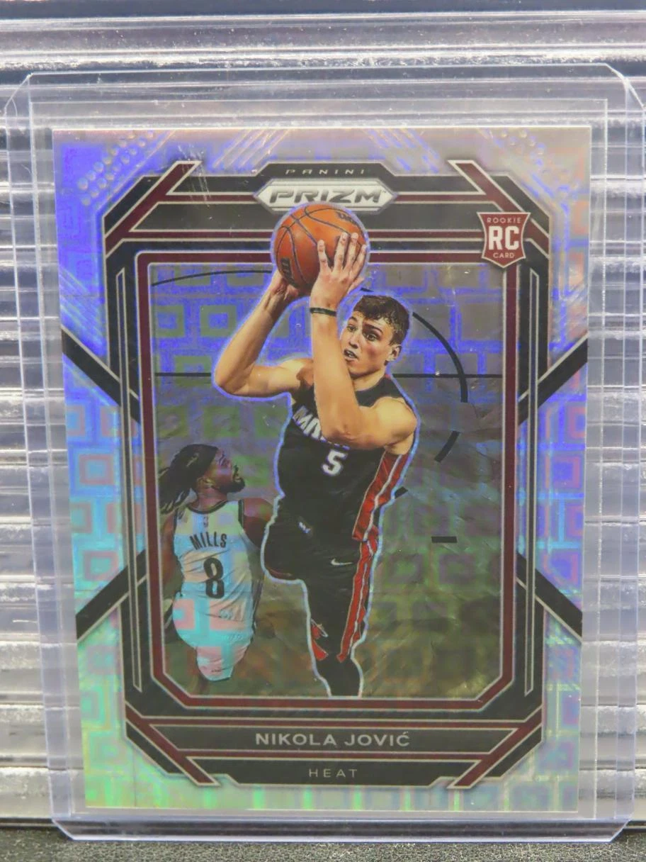 2022-23 Panini Prizm Nikola Jovic Premium Prizm Rookie RC #138/150 #236 Heat
