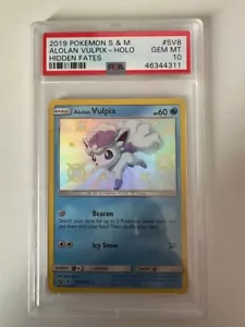 PSA 10 - 2019 POKEMON S & M , Alolan Vulpix Hidden Fates - Imagen 1 de 1