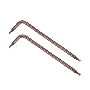 Llave Torx Star Key Broca T6 a prueba de manipulaciones en forma de L brazo largo de 2,68", acero S2 2 piezas - Imagen 1 de 5