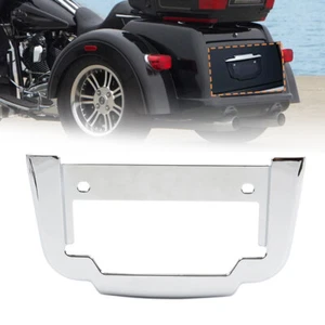 Chrome Rear License Plate Frame Mount For Harley Tri Glide Ultra Classic 2011-up - Picture 1 of 11