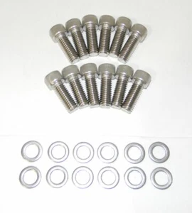  Small Block Chevy Extra Long Allen Stainless Steel Intake Bolts NEW - Foto 1 di 2