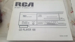 RCA High Fidelity CD Player 100 Model CD 1100F Instruction Manual - Picture 1 of 1