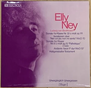 Beethoven Piano Sonatas 8 & 32 & Heiligenstädter Testament ELLY NEY Electrola LP - Picture 1 of 3