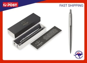 Parker Jotter Stainless Steel Chrome Trim CT new in Gift box MADE IN FRANCE - Picture 1 of 2