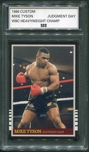 Custom 1986 Mike Tyson Judgment Day WBC Heavyweight Champ Boxing Card