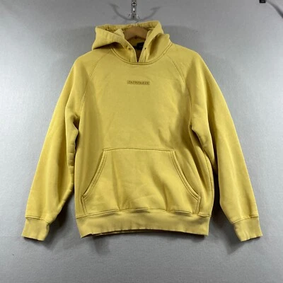 Alphalete Hoodie Mens Small Yellow Logo Pullover Athleisure Fleece Lined - Изображение 1 из 4