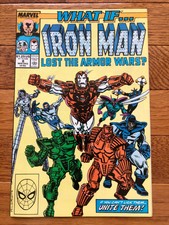 Marvel What If #8 comic book Iron Man Lost The Armor Wars Marvel Comics 1989