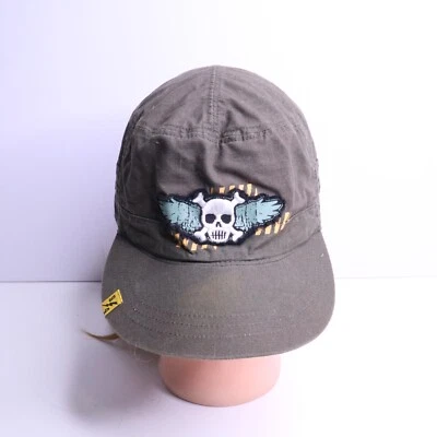 ANTIGUO SOMBRERO AZUL MARINO 9/4 Edición Limitada Head Wear Talla L/XL Gorra Ajustada Alas Calavera Foto 1 de 4