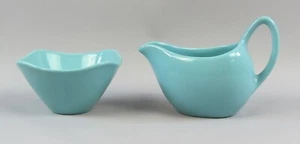 Midwinter Stylecraft Fashion Shape 9-60 Blue Sugar Bowl and Milk Jug Creamer - Picture 1 of 6