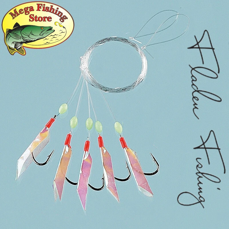 FLADEN Heringsvorfach Heringssystem Hering Paternoster Vorfach Rig 5 Haken Gr. 1 - Bild 1 von 1