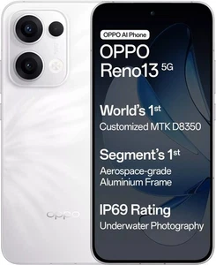 OPPO Reno 13 5G White 128GB 8GB RAM) Global Version. “NO TARIFFS IN USA” - Picture 1 of 11