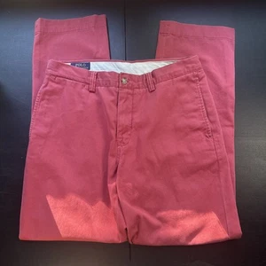 Polo Ralph Lauren Pants Mens 30x30 Nantucket Red Bedford Washed Chino - Picture 1 of 7