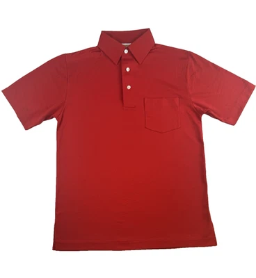 Camisa Polo London Fog Para Hombre Talla Pequeña Roja Vintage Manga Corta Foto 1 de 4