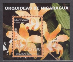 Fnicaragua Hojas Yvert 314 MNH Flowers - Orchids - Picture 1 of 1