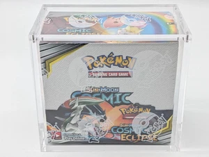 Pokemon TCG Sun & Moon Cosmic Eclipse Booster Box SEALED w/ Acrylic Case - Picture 1 of 2