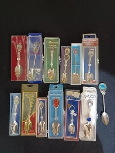 Konvolut 13 Souvenir Sammellöffel aus verschiedenen Staaten/Orten NEU - Bild 1 von 16