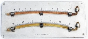 LARGE MOELLER INSTRUMENT CO. SHIPS SUBMARINE TWIN TUBE CLINOMETER LEVEL - Picture 1 of 4