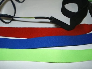 NEOPRENE SPORTS GLASSES HEAD BANDS 4 COLOURS AVAILABLE - Picture 1 of 1
