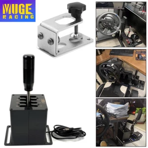 USB PC H Gear Shifter 7+R Sim Racing Game For Logitech G29 G27 G25 Thrustmaster - Picture 1 of 20