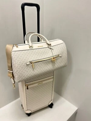 Michael Kors Mujer Pequeño Trolley + XL Equipaje Bolsa de Lona Para Viaje Viaje Escapada Foto 1 de 4