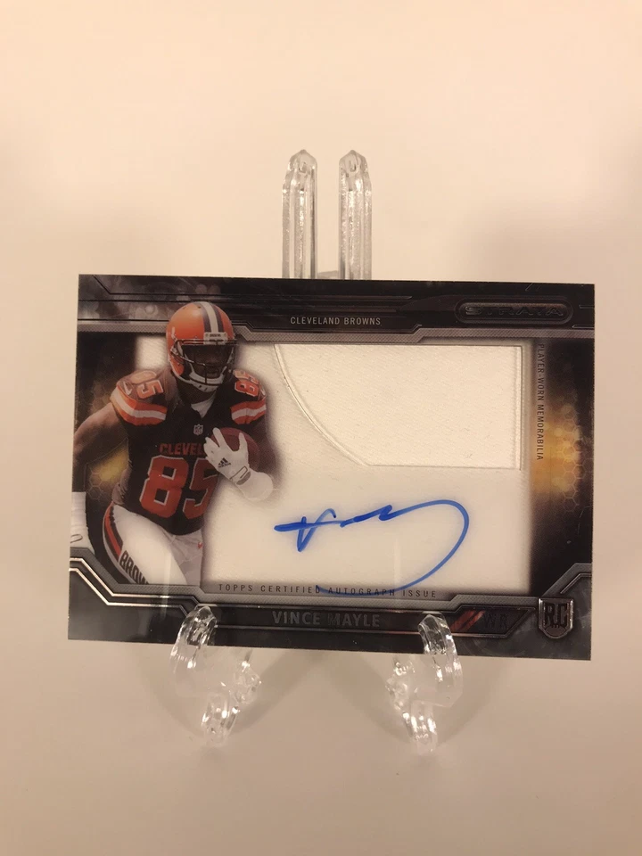 2015 TOPPS STRATA BROWNS ROOKIE RC VINCE MAYLE ROOKIE RC AUTO JERSEY RELIC  - Image 1 of 1