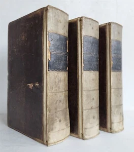 1670-1683 OVID OPERA OMNIA 3 VOLUMES antique VELLUM SPINES poetry in LATIN - Imagen 1 de 12