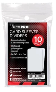 (50-Count) Ultra Pro Trading Card Dividers For Card Storage Boxes Taller Size - Picture 1 of 2