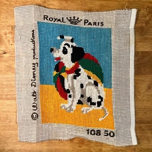 Vintage Walt Disney's 101 DALMATIAN Royal Paris Needlepoint #10850 Cross Stitch - Picture 1 of 6