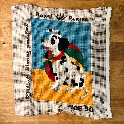 Vintage Walt Disney's 101 DALMATIAN Royal Paris Needlepoint #10850 Cross Stitch - Image 1 of 4