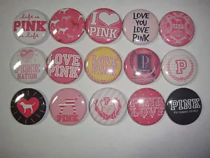 Botones Victoria Secrets respaldos planos o insignias de alfiler cabujones embellecer imanes - Imagen 1 de 5