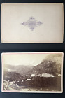 Garcin, Suisse, Zermatt et le Mont Cervin Vintage albumen print, carte cabinet.