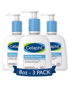 3 PACK Cetaphil Gentle Skin Cleanser For Face & Body 16 oz each - Picture 1 of 3