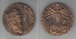 Bronzemedaille 1978, Karl IV., 600. Todestag / Madonna, vz - Picture 1 of 1