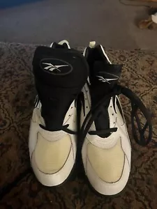Vintage 1990’s Mens Reebok Wet Ra703 High Football Turf Shoes White Sz 11.5 New - Picture 1 of 11