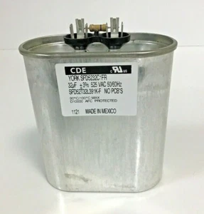 SFD52T32L391K-F Cornell Dubilier Electronics CAP 525VAC 2.0" OVALADO QC TÉRMINO - 1 PC - Imagen 1 de 12